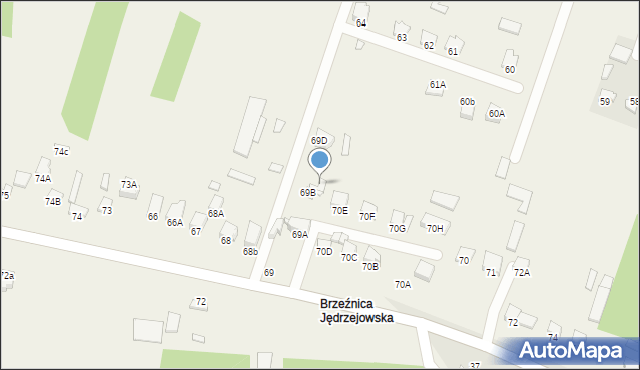 Wilanów, Wilanów, 69C, mapa Wilanów