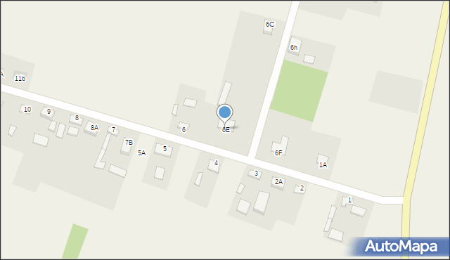 Wilanów, Wilanów, 6E, mapa Wilanów