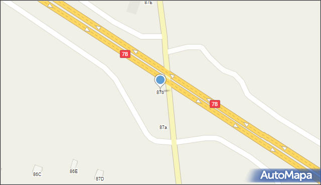 Wilanów, Wilanów, 87b, mapa Wilanów