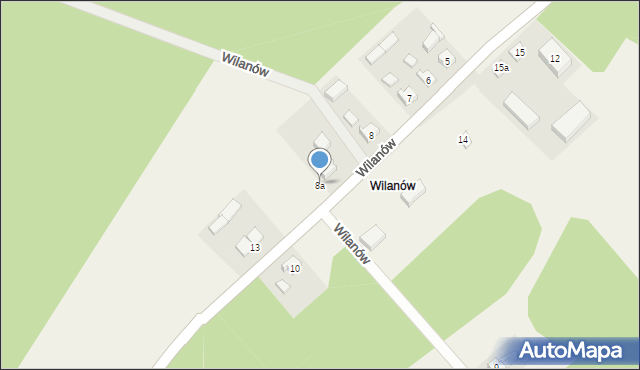 Wilanów, Wilanów, 8a, mapa Wilanów