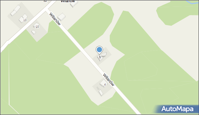 Wilanów, Wilanów, 9, mapa Wilanów