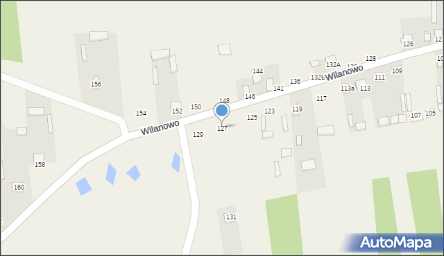 Wilanowo, Wilanowo, 127, mapa Wilanowo
