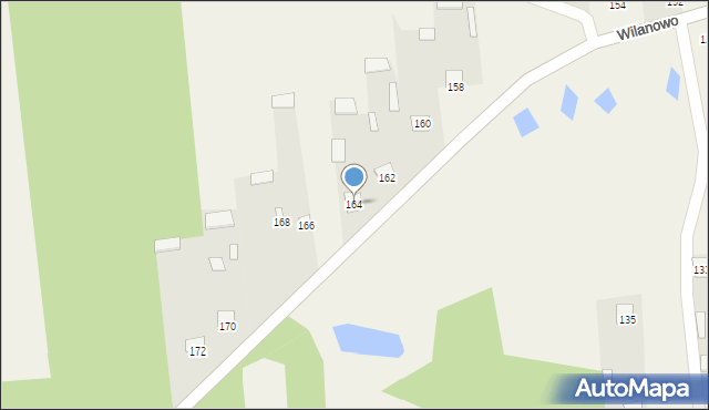 Wilanowo, Wilanowo, 164, mapa Wilanowo