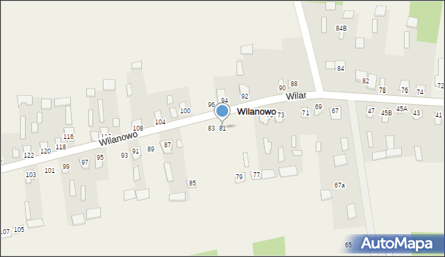Wilanowo, Wilanowo, 81, mapa Wilanowo