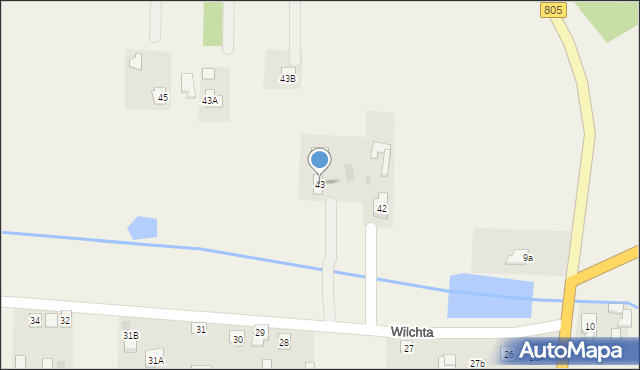 Wilchta, Wilchta, 43, mapa Wilchta