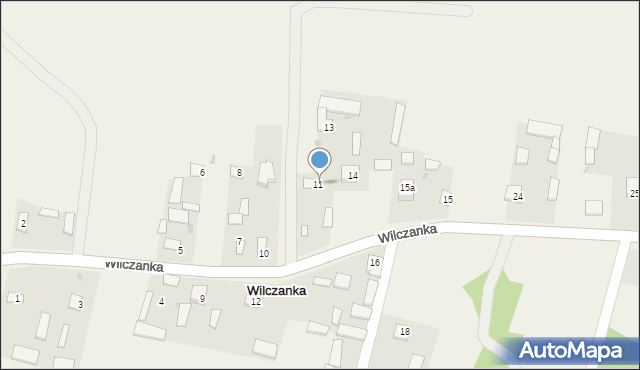 Wilczanka, Wilczanka, 11A, mapa Wilczanka