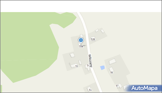 Wilczany, Wilczany, 53a, mapa Wilczany