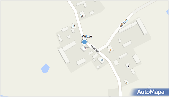 Wilcze, Wilcze, 11, mapa Wilcze