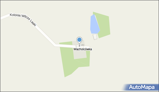 Wilcze Laski, Wilcze Laski, 6, mapa Wilcze Laski