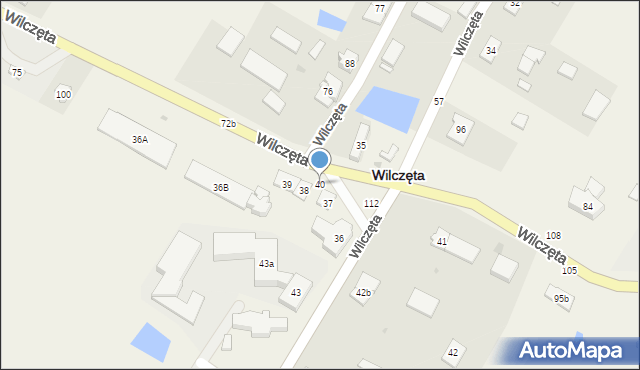 Wilczęta, Wilczęta, 40, mapa Wilczęta