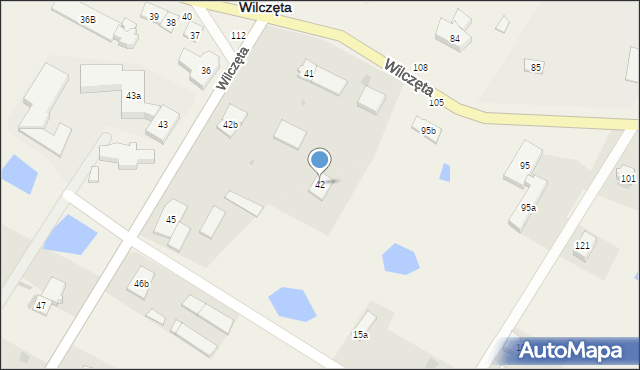 Wilczęta, Wilczęta, 42, mapa Wilczęta
