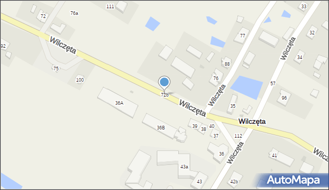 Wilczęta, Wilczęta, 72b, mapa Wilczęta