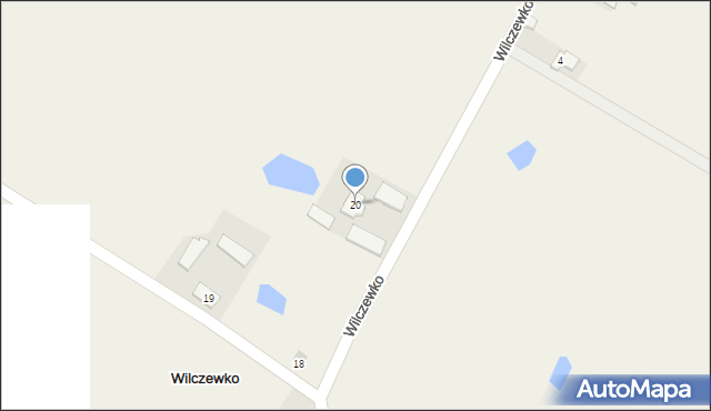 Wilczewko, Wilczewko, 20, mapa Wilczewko