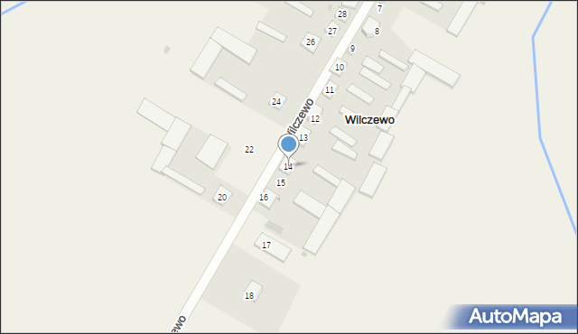 Wilczewo, Wilczewo, 14, mapa Wilczewo