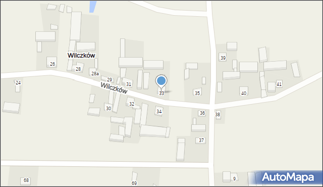 Wilczków, Wilczków, 33, mapa Wilczków
