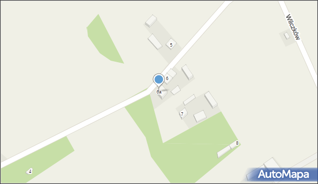 Wilczków, Wilczków, 6a, mapa Wilczków