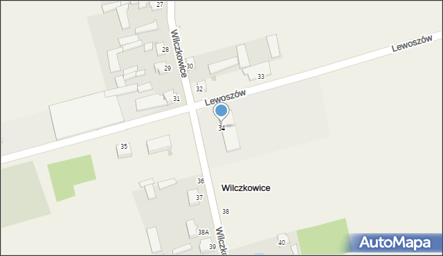 Wilczkowice, Wilczkowice, 34, mapa Wilczkowice