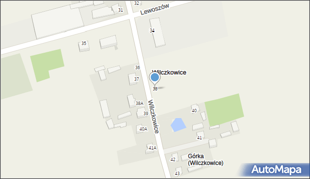 Wilczkowice, Wilczkowice, 38, mapa Wilczkowice