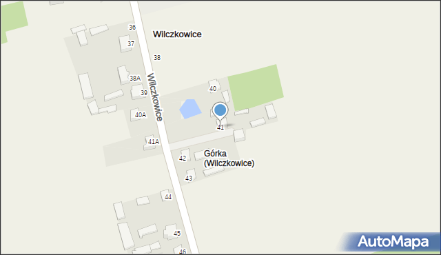 Wilczkowice, Wilczkowice, 41, mapa Wilczkowice