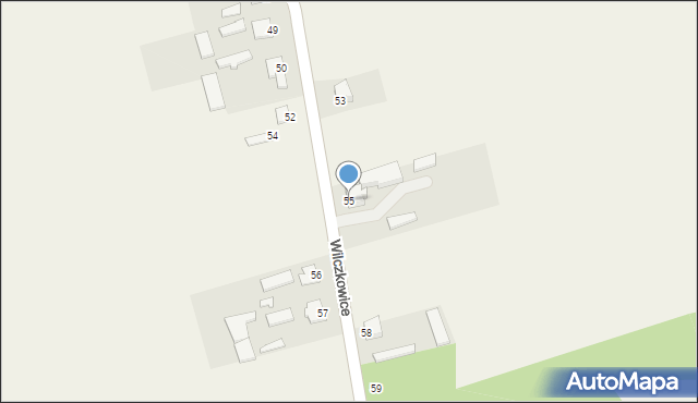 Wilczkowice, Wilczkowice, 55, mapa Wilczkowice