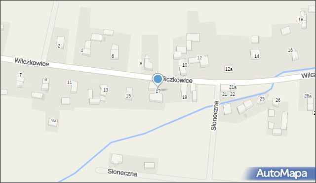 Wilczkowice, Wilczkowice, 17, mapa Wilczkowice