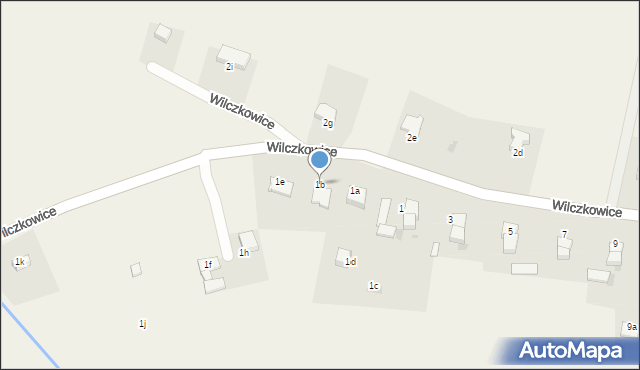Wilczkowice, Wilczkowice, 1b, mapa Wilczkowice