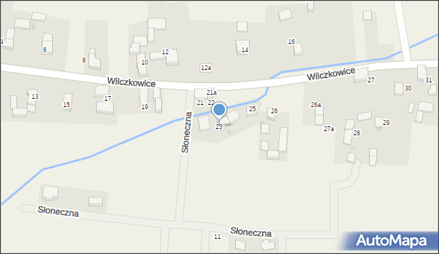 Wilczkowice, Wilczkowice, 23, mapa Wilczkowice