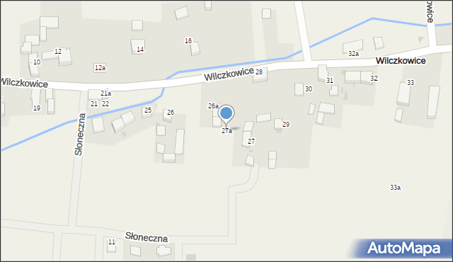 Wilczkowice, Wilczkowice, 27a, mapa Wilczkowice
