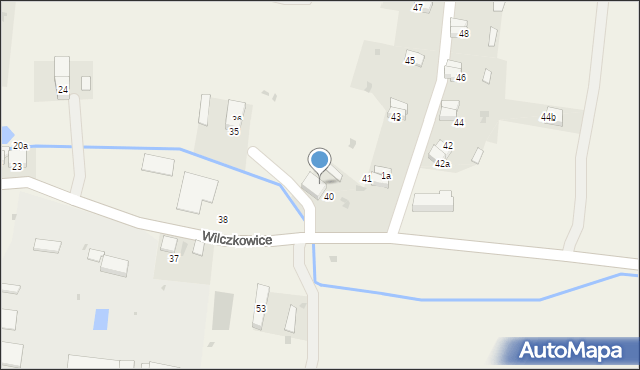 Wilczkowice, Wilczkowice, 40a, mapa Wilczkowice
