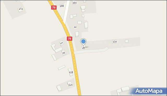 Wilczkowice Dolne, Wilczkowice Dolne, 45, mapa Wilczkowice Dolne