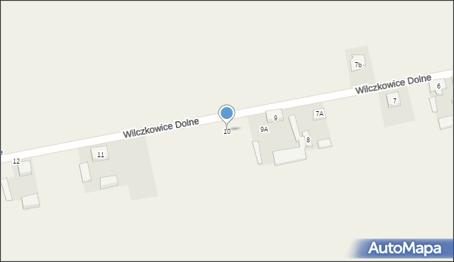 Wilczkowice Dolne, Wilczkowice Dolne, 10, mapa Wilczkowice Dolne