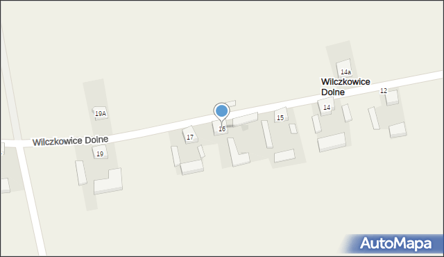 Wilczkowice Dolne, Wilczkowice Dolne, 16, mapa Wilczkowice Dolne
