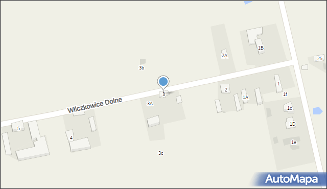 Wilczkowice Dolne, Wilczkowice Dolne, 3, mapa Wilczkowice Dolne