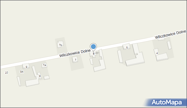 Wilczkowice Dolne, Wilczkowice Dolne, 6, mapa Wilczkowice Dolne