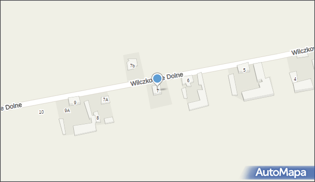 Wilczkowice Dolne, Wilczkowice Dolne, 7, mapa Wilczkowice Dolne