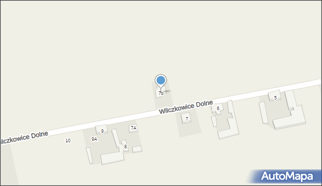 Wilczkowice Dolne, Wilczkowice Dolne, 7b, mapa Wilczkowice Dolne