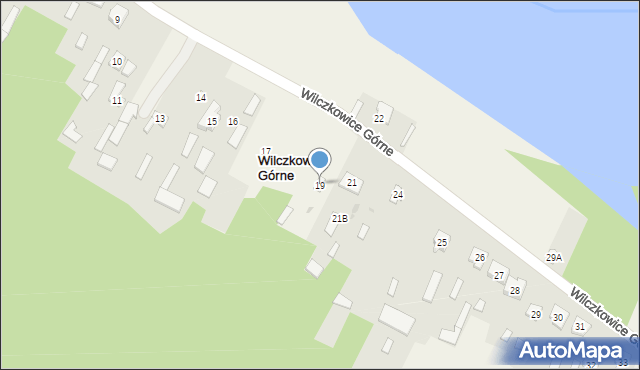 Wilczkowice Górne, Wilczkowice Górne, 19, mapa Wilczkowice Górne