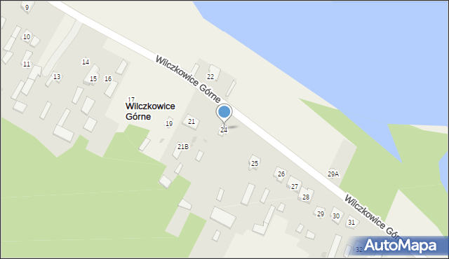 Wilczkowice Górne, Wilczkowice Górne, 24, mapa Wilczkowice Górne