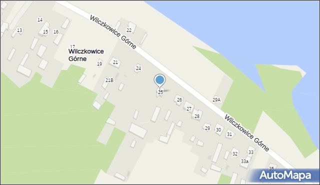 Wilczkowice Górne, Wilczkowice Górne, 25, mapa Wilczkowice Górne