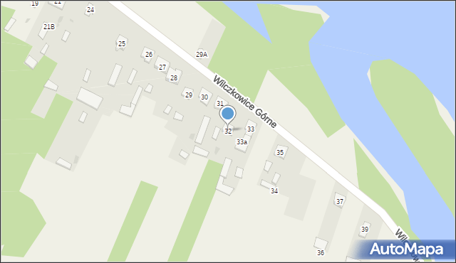 Wilczkowice Górne, Wilczkowice Górne, 32, mapa Wilczkowice Górne