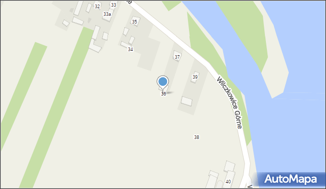 Wilczkowice Górne, Wilczkowice Górne, 36, mapa Wilczkowice Górne