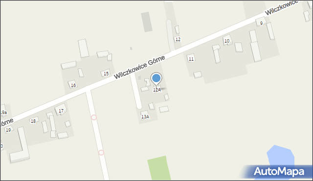 Wilczkowice Górne, Wilczkowice Górne, 12A, mapa Wilczkowice Górne