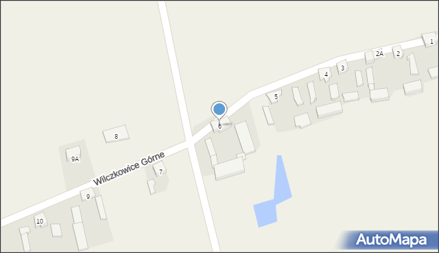 Wilczkowice Górne, Wilczkowice Górne, 6, mapa Wilczkowice Górne