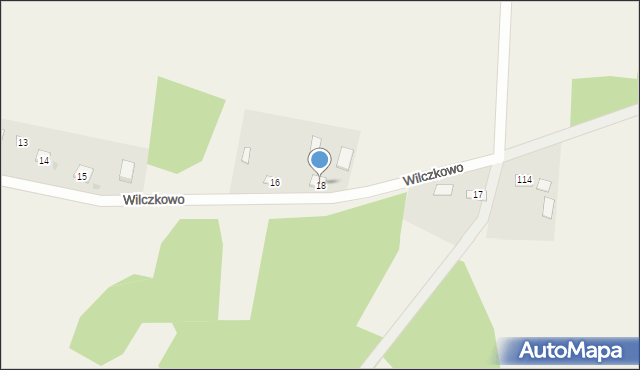 Wilczkowo, Wilczkowo, 18, mapa Wilczkowo