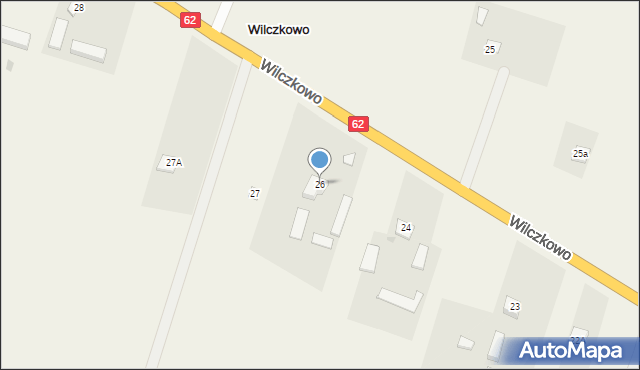 Wilczkowo, Wilczkowo, 26, mapa Wilczkowo