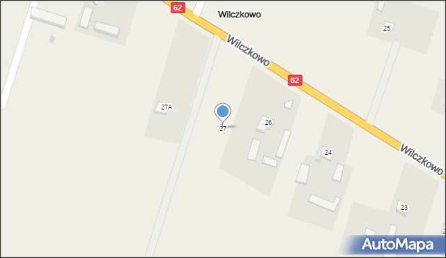 Wilczkowo, Wilczkowo, 27, mapa Wilczkowo