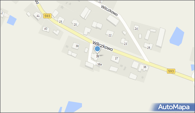 Wilczkowo, Wilczkowo, 38, mapa Wilczkowo