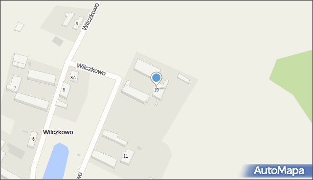 Wilczkowo, Wilczkowo, 10, mapa Wilczkowo