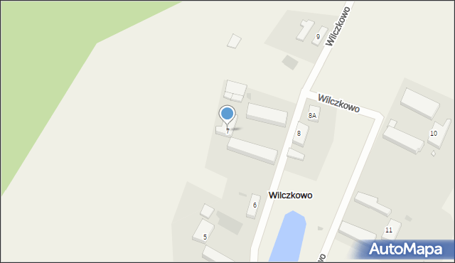Wilczkowo, Wilczkowo, 7, mapa Wilczkowo