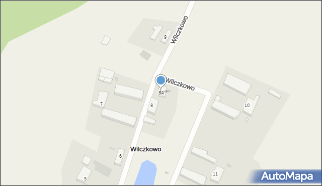 Wilczkowo, Wilczkowo, 8A, mapa Wilczkowo